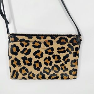 Coach leopard print crossbody purse